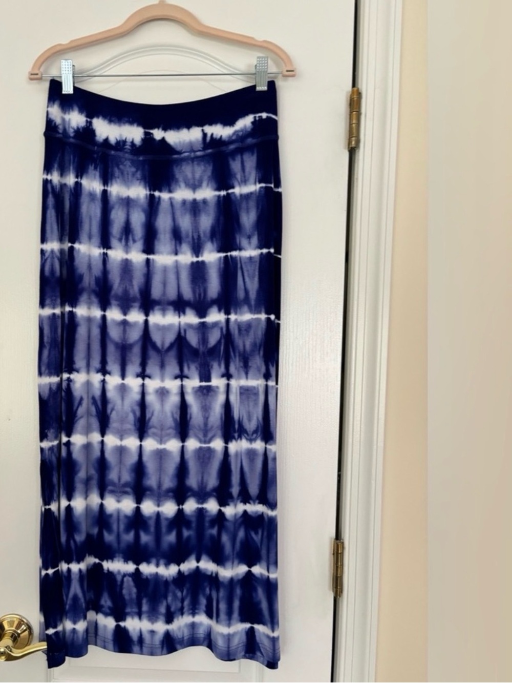 Zenergy by Chico’sNavy Tie-Dye Maxi Skirt